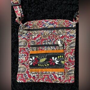 Multicolor Patterned Crossbody Bag